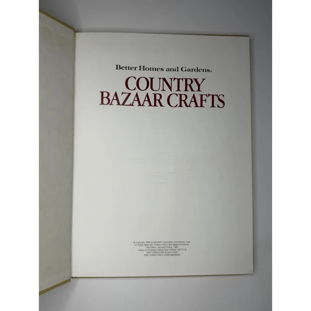 Better Homes and Gardens Country Bazaar Crafts Hardcover Vintage 1986